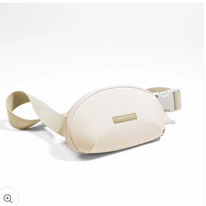 Brevite Fanny Pack Crossbody Unisex Belt Bag Beige Neutral Minimalist Travel Bag